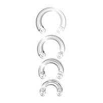 Mancage By Shots ManCage Spare Ring Set - Adjustable Size Ring Kit, Juodas