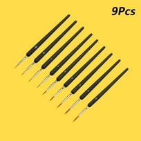 9/11Pcs Fine Detail Paint Brushes Set Miniature Tips Ergonomic Handle for Acrylic Oil Watercolor Painting Art Craft
