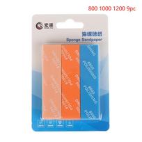New 9Pcs MS-E400-2000 Semi-rigid Sanding Sticks For Model Making Tools Plastic Model Polishing Rod Hobby DIY Craft