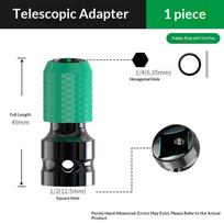 Impact Wrench To Drill Adapter 1/2 To 1/4 Hex Converter Socket Extension Bit Holder For Electric Wrench Ratchet Release Hex