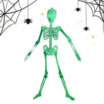 Halloween Skeleton Decorations 5 Ft Glow In The Dark Bones Door Hanger Props Halloween Hangable Skeleton Decorations For Party