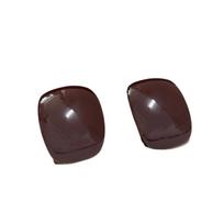 Curved Square Exaggerated Square Earrings Large Arc Block Stud Earrings Resin Metal Geometric Earrings Party Daily Accessories