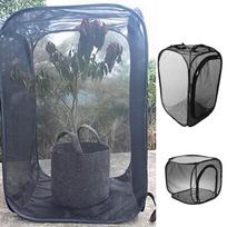 & Butterfly Portable Plant Habitat Terrarium Collapsible Butterflies Mesh S
