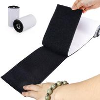 1set Hook and Loop Tape Couch Cushions Strip with Adhesive Nylon Heavy Duty Strips for Home Office School Car Crafting Organizat (black,1m)