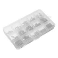 175 Pcs Carbon Steel Shaft Key Set - M3-M6 Sizes Parallel/Feather/Woodruff Keys for Industrial, Mechanical, Woodworking
