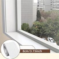 1PC 3.15x196.85inch Peel & Stick Black Wood Grain Skirting Line Wallpaper - Self-Adhesive Border Trim For Doors