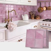 Self-adhesive tile decals, peel-and-stick tile stickers, splash-proof wall decor for kitchens and bathrooms, bedroom decor (as the picture,10pcs)