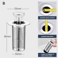 Useful Anti-clog Floor Drain Filter Mesh Stainless Steel Hair Trap Washbasin Bounce Core Shower Leak Net Bathroom Accessory