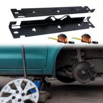 Universal Wheel Alignment Plates with Tapes for Front End Setup