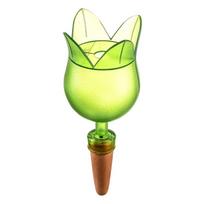 Creative Tulip Shape Plant Automatic Watering System Balls Plastic Clear Drip Irrigation Stakes Decorative Self Watering Globes žalia