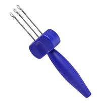 Lightweight Portable Crochet Hook Tool 3/4 Needle Manual Knitting Needle Comfortable Grip Efficient Cord Knitting Tool Edging