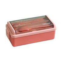 Leakproof Design Portable Lunch Box Single/Double Layer 700/1400ml Capacity Dinnerware Set with Fork Spoon Sealed Food Lunchbox