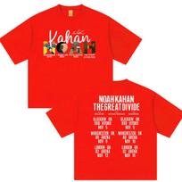 Noah Kahan The Great Divide World Tour 2026 Graphic T Shirt Mens Women Vintage Fashion Oversized 100 Cotton Tshirt Streetwear S
