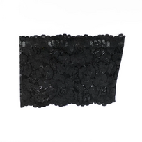 Bye Bra - Thigh Bands Lace Juodas M prilimpančios šlaunų juostos