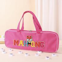 Canvas Large Capacity Mahjong Tile Storage Bag Mahjong Tiles Carrying Tote for Business Studio Home Travel Adults Teens