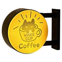 Coffee Lamp Refrigerator Magnets with Ambiance Light Retro Coffee Neon Sign Fridge Magnets for Kitchen Home Office Dorm Gifts