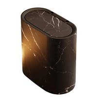 1 Pcs Slim Trash Can With Lid Press On Lid Trash Can Toilet Crevice Storage Bucket For Kitchen,Office,Bedroom