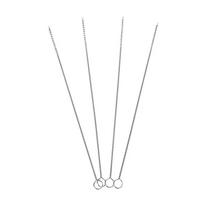 Hot 1/4/5/10Pcs/Set Stainless Soft Hair Suction Glass Tube Cleaner Brushes Tools Fish Tank Straw Bottle Cleaning Brush