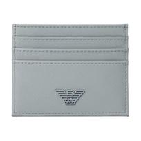 Emporio Armani Monochrome Logo Tag PU Card Holder Men accessories Gray Blue EM000984AF13666U8060 Box(Basic Set+Box)
