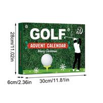 NEW 2025 Christmas Golf Advent Calendar Gift Box 24 days countdown To Christmas Golf Themed Set for Men Women Stocking Stuffers as detail shows