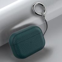 for Airpods Pro 2 Pro Airpods 1 2 3 Leather Case Cover with Keychain Protective Case Cover Skin for Men Women, Front LED Visible for AirPods 1 2