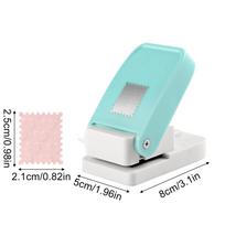 Stamp Paper Punch Lever Action DIY Scrapbook Supplies Postage Stamp Shaped Paper Punch for Card Making Journal Album Photo Arts