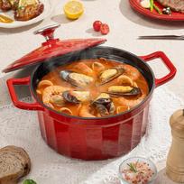 KOBACH KANGHE Cast Iron Enamel Flat Bottom Pan