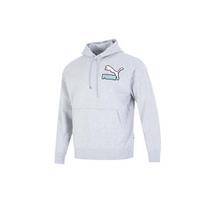 PUMA Colorblock Fandom Logo Hoodie 'Grey' Men's 537749-04 L