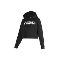 (WMNS) PUMA Colorblock Alphabet Logo Printing Black Women's 596742-01 S