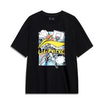 Li-Ning Comics Graphic T-shirt 'Black' Men's AHSU805-1 L