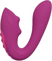 Vive By Shots Rožinė VIVE Yuki Dual Motor Intimate Massager with Beads Rožinė Silicone