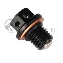Universal M12x1.5 Gearbox Magnetic Oil Drain Plug Bolt Screw For Honda Kawasaki Yamaha Motorcycle Dirt Bike Scooter ATV Quad