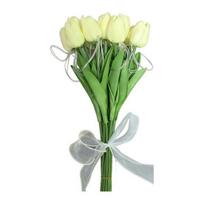 Artificial Flowers LED Tulip Lights, Glowing Handheld Bouquet with Soft Petals, Bendable Stem Ambient Light, Romantic Gift Home Decor Bedroom Mood 10pcs