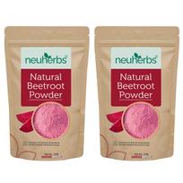 Neuherbs Natural Beetroot Powder For Skin Care Glowing Face Pack Hair Nourishment And Energy Booster Drink 100g Pack Of 2