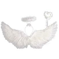 [ZERONOWA] Angel Wings, Halo, Wand, Cosplay Accessory, Halloween Costume (Children's Size)