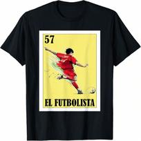 Funny Mexican Soccer Design - El Futbolista T-Shirt(2) S