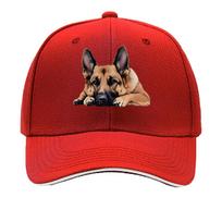 GerUnisex Shepherd Dog Print Baseball Cap  Adjustable Hat Lightweight Outdoor Sports  Daily Wear Ic Sandwich Baseball Cap One Size
