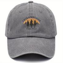 Yellowstone Dutton Farm vintage vintage vintage baseball cap lightweight dad hat Western cowboy silhouette and sunset pattern Adjustable