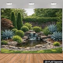 2D Greenery Agave Garden Backdrop Photography Background 47.2x31.5inch/120*80cm
