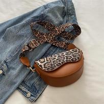 Wide Strap Leopard Print Crossbody Bags for Women, Fashi Designer Shoulder Bag for Daily Used, Versatile Ladies Handbags 24x15x8cm