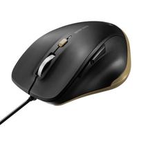 Sanwa Direct Wired Mouse, USB-A, Silent, Compact, 5 Buttons [BackForward Buttons], Blue LED, Black, 400-MA159BK2