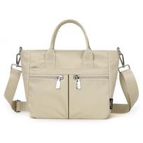 Casual Oxford Cloth Crossbody Bag Wide Shoulder Strap Solid Color Nyl Cloth Handbag Lightweight Multi-pocket Canvas Tote Bag