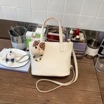 Simple Casual Solid Color Women Messenger Bags 2026 New Korean Style PU Leather Handbags Exquisite Sweet Female Shoulder Bag (20cm<Max Length<30cm)