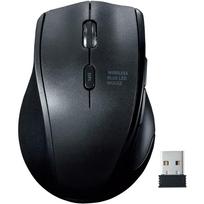 Sanwa Supply Silent Wireless Blue LED Mouse (Left-Handed) 2.4GHz 5 Buttons with BackForward Buttons 1600dpi (3-Level Switching) Medium Size