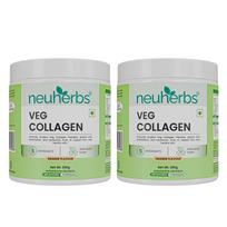 Neuherbs Veg Collagen Supplement Powder Orange Flavour For Youthful Glowing Skin Elasticity Hydration 200 g X Pack Of 2