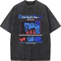 benber vintage Vintage Manga Graphic Tshirt Harajuku Washed T Shirt For Mens Womens Clothing Summer Cotton Short Sleeve Tees s S