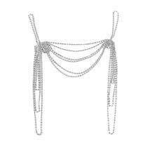 Retro Tassel Rhinestones Shoulder Chain Water Drop Rhinestone collarbone chain  Wedding Accessories
