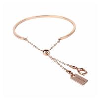COACH Brand Logo Zircon Bracelet Women's Gold auksas