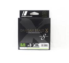 Major Craft Dangan Braid X Line X8 200m P.E 3 Green DBX8 200/3GR (2453) žalia