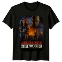 American Cyborg Steel Warrior (1994) Movie Poster Inspired T-Shirt Retro 80s Tee 2XL